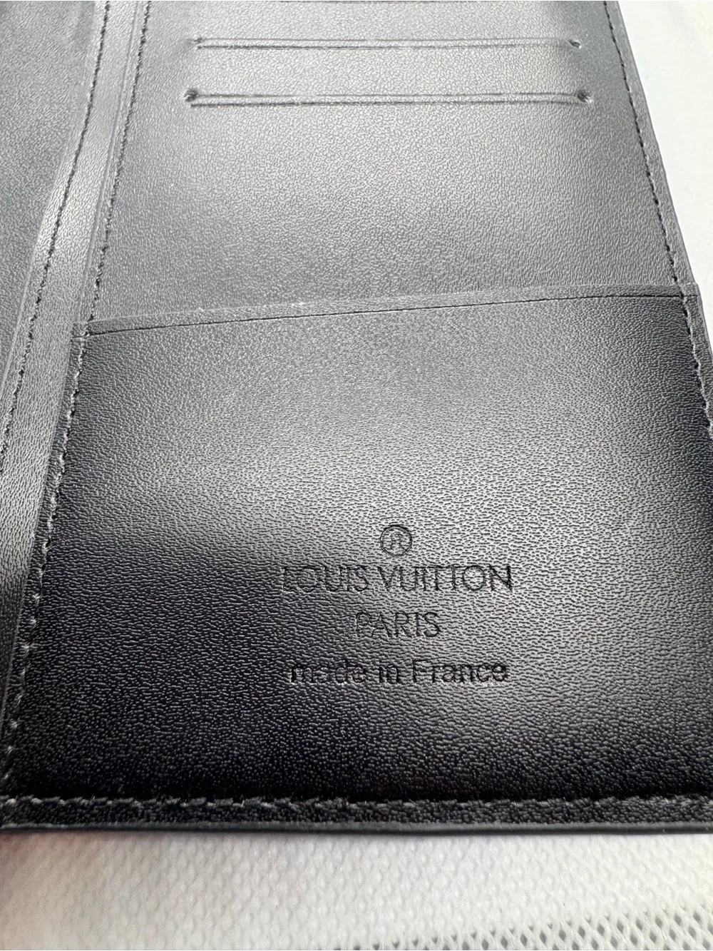 Louis Vuitton Black Monogram Embossed Wallet